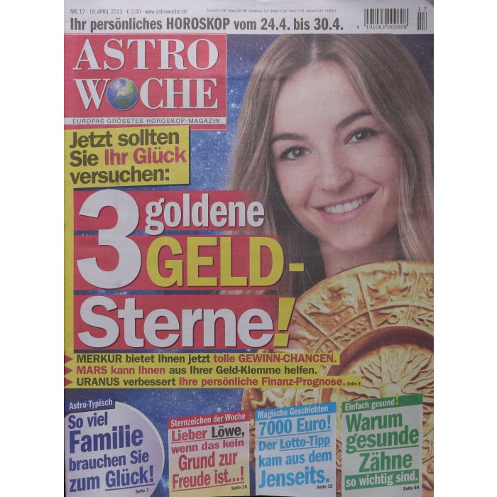 Astrowoche 17/2023 "3 Goldene Geld-Sterne!"