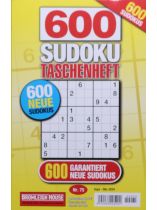 600 SUDOKU TASCHENHEFT 75/2024