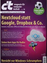 CT MAGAZIN 14/2024 "Nextcloud statt Google, Dropbox & Co."
