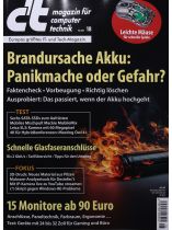 CT MAGAZIN 18/2024 "Brandursache Akku: Panikmache oder Gefahr?"