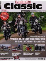 Motorrad Classic 11/2024 "750er-Superbikes der 30er-Jahre"