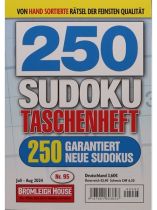 250 SUDOKU TASCHENHEFT 95/2024