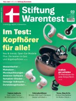 Stiftung Warentest 3/2025 "Kopfhörer - Neu & Trendy, Matratzen, Antiviren-Software"